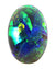 1.70cts A Bright Unusual Pattern Solid Black Opal (GLO-2117) freeshipping - Global Opals
