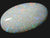 Big Red Multi-Color Pin-Fire High Cabochon Solid White Opal 22.66ct / 248 free shipping - Global Opals