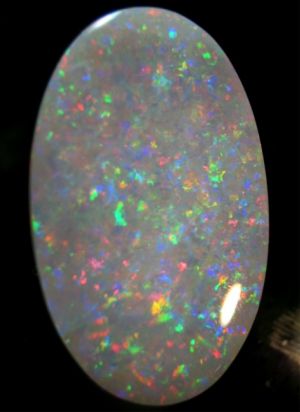 Bright Red Multi-Colour Pinfire Pattern Solid Opal 9.51ct / 063 freeshipping - Global Opals