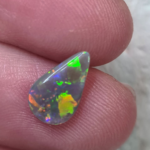 Brilliant Tear-Drop Opal Lovely Gold/Orange Tones! .89ct / 2062 Global Opals