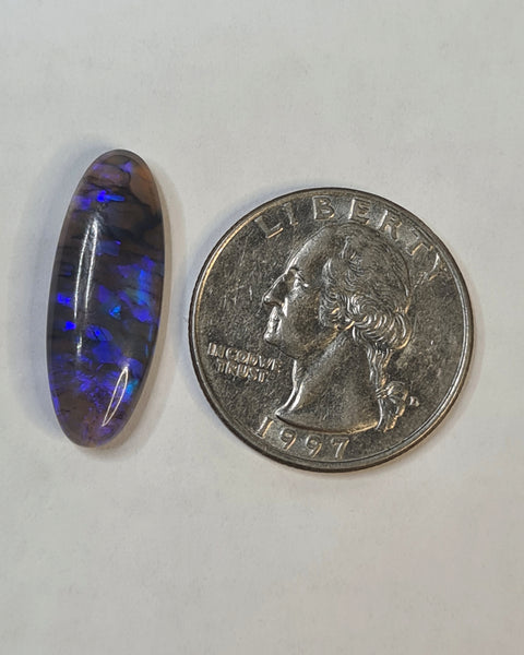 USA quarter size of Opal