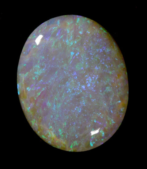 3.78cts Very Pretty Mauve/Green Semi-Black Opal (2137)