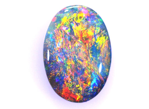 Stunning Red Multi-Coloured Lightning Ridge Opal! (5102) 2.48ct freeshipping - Global Opals