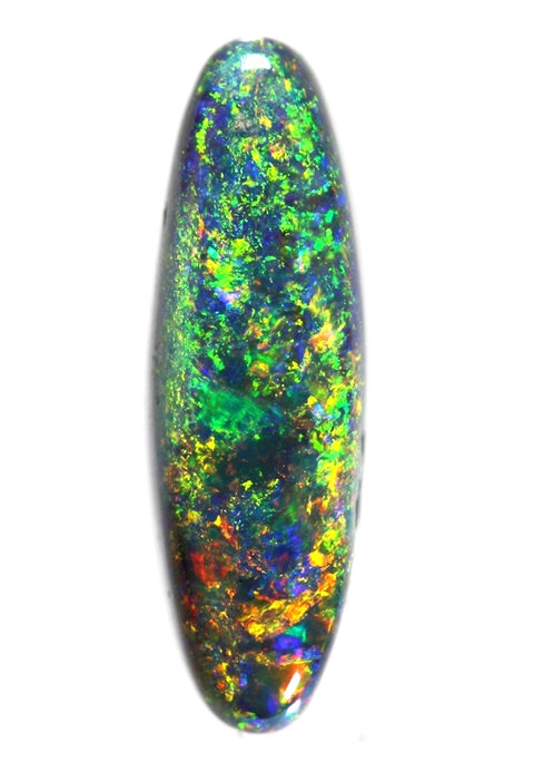 2.94 carat long oval Lightning Ridge Opal!