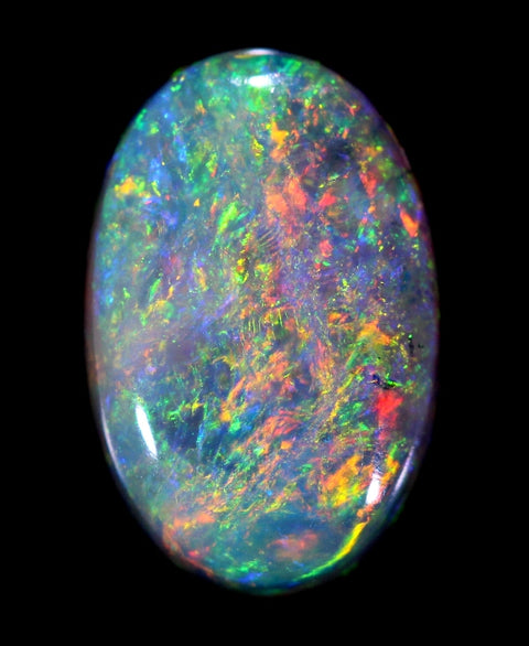 Bright 1.57ct Red/Orange Multi-Colour Amazing Pattern Opal..GJM021