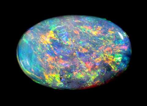 Bright 1.57ct Red/Orange Multi-Colour Amazing Pattern Opal..GJM021