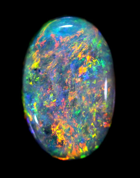 Bright 1.57ct Red/Orange Multi-Colour Amazing Pattern Opal..GJM021