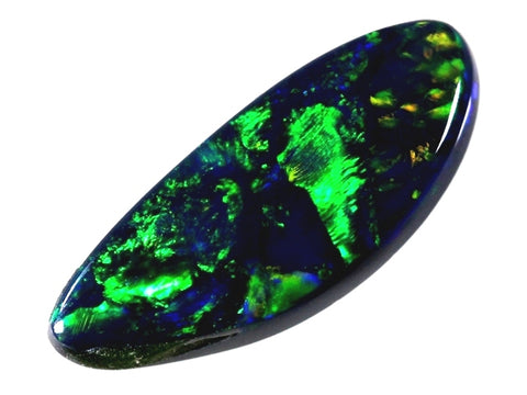 Free-Shape Solid Black Opal Gemstone! (1258) 1.07ct freeshipping - Global Opals