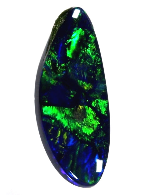 Free-Shape Solid Black Opal Gemstone! (1258) 1.07ct freeshipping - Global Opals