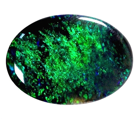 (1280) 1.38cts Unique Green  Lightning Ridge Black Opal! $380 freeshipping - Global Opals