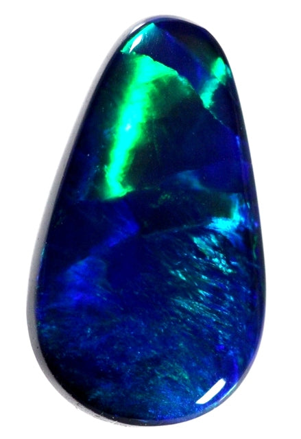 Bright 10x6mm Gemstone Solid Black Opal! 1.26ct / 1316 freeshipping - Global Opals