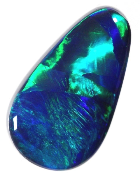Bright 10x6mm Gemstone Solid Black Opal! 1.26ct / 1316 freeshipping - Global Opals