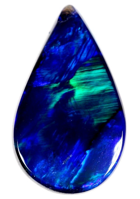 (1376) 1.20 ct Brilliant Royal Blue Chaff Pattern Lightning Ridge Black Opal! freeshipping - Global Opals