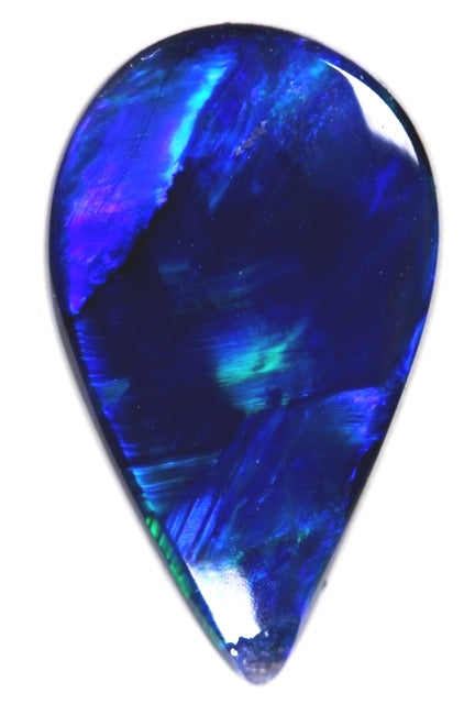 (1376) 1.20 ct Brilliant Royal Blue Chaff Pattern Lightning Ridge Black Opal! freeshipping - Global Opals