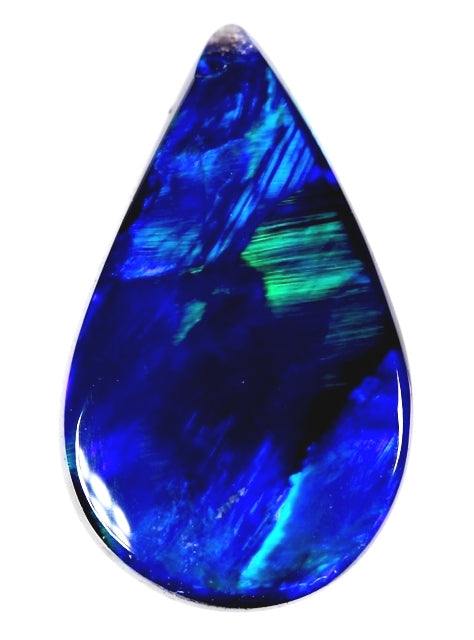 (1376) 1.20 ct Brilliant Royal Blue Chaff Pattern Lightning Ridge Black Opal! freeshipping - Global Opals