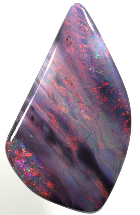 Red 13.23ct Unique / Free-Form Solid Black Opal 1564 freeshipping - Global Opals