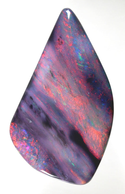 Red 13.23ct Unique / Free-Form Solid Black Opal 1564 freeshipping - Global Opals