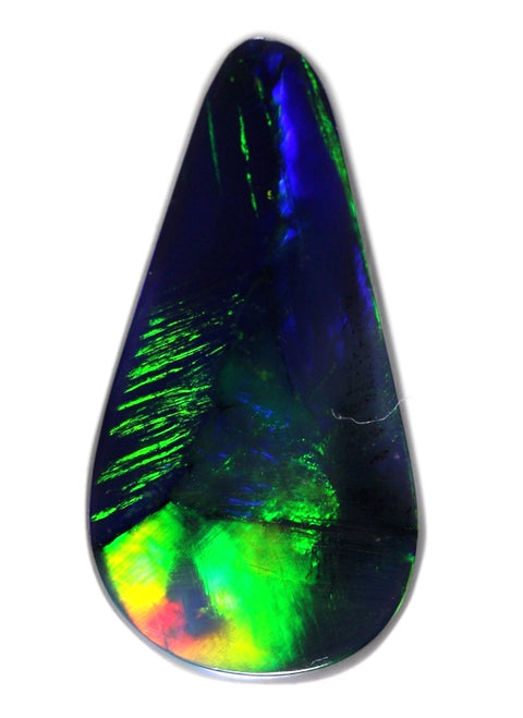 Beautiful "Rolling Flash!" Lightning Ridge Solid Black Opal! 1654 / 1.86ct - freeshipping - Global Opals