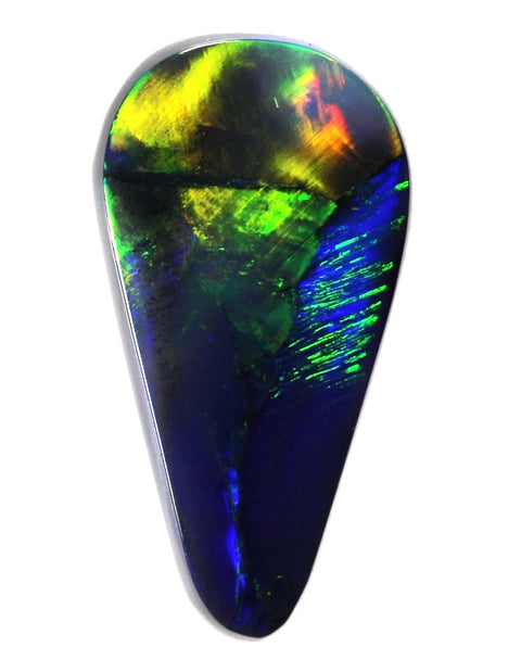 Beautiful "Rolling Flash!" Lightning Ridge Solid Black Opal! 1654 / 1.86ct - freeshipping - Global Opals