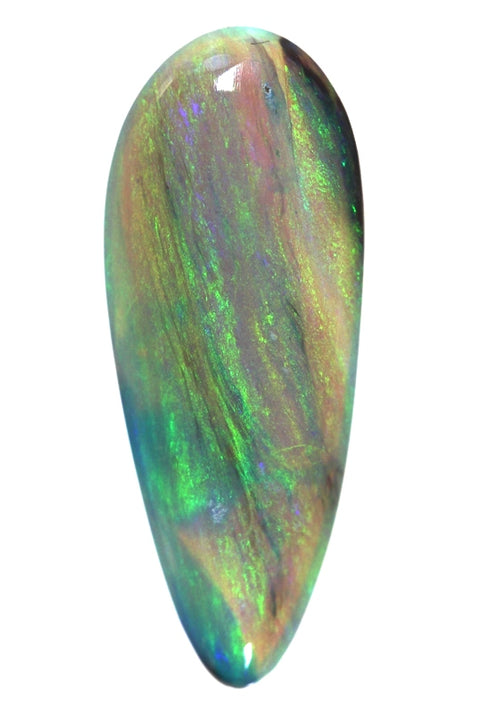 Green Tear-Drop Lightning Ridge Opal! (1856) 3.53cts freeshipping - Global Opals