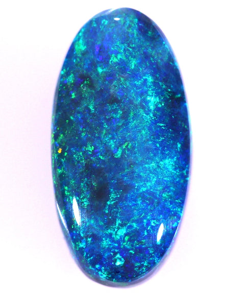 Blue-Green Solid Black Opal 4.93ct (5265) freeshipping - Global Opals