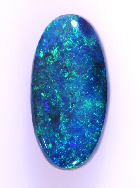 Blue-Green Solid Black Opal 4.93ct (5265) freeshipping - Global Opals