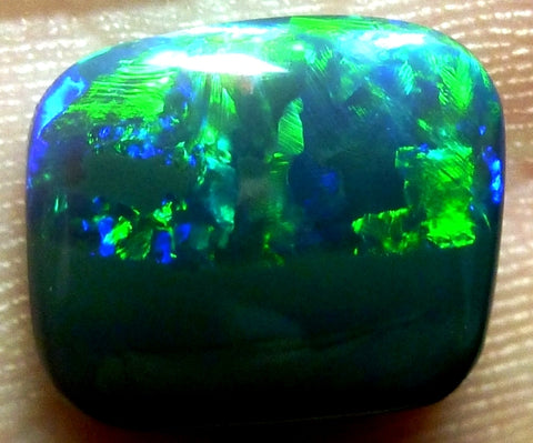 (1051) 6.70ct Unique / Square Solid Opal...Make The Perfect Men's Ring! freeshipping - Global Opals