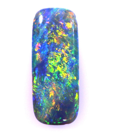 Brilliant Multi-Coloured Solid Black Opal! (5118) 5.19ct freeshipping - Global Opals