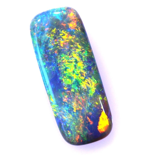 Brilliant Multi-Coloured Solid Black Opal! (5118) 5.19ct freeshipping - Global Opals