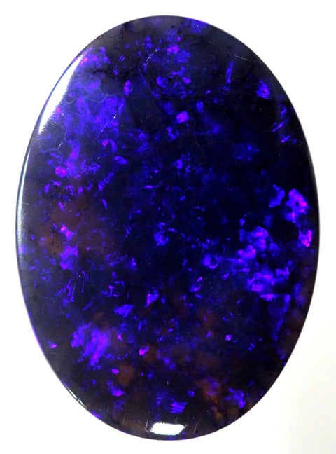 Bright Lightning Ridge solid black Opal