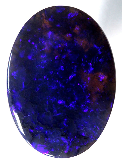 Bright Lightning Ridge solid black Opal