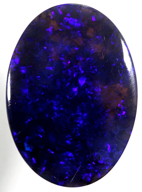 Bright Lightning Ridge solid black Opal