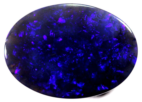 Bright Lightning Ridge solid black Opal