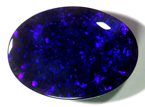 Bright Lightning Ridge solid black Opal