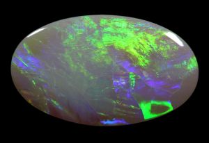 Bright Broad Green Flash Solid Australian Light Opal 4.86ct / 1666 freeshipping - Global Opals