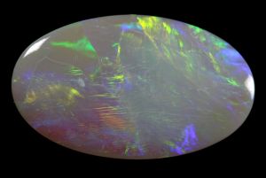 Bright Broad Green Flash Solid Australian Light Opal 4.86ct / 1666 freeshipping - Global Opals