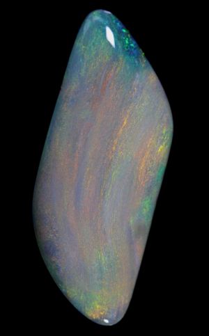 Exquisite Long Flowing Red Flashes Solid Opal 14.75ct / 1671 freeshipping - Global Opals