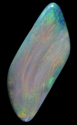 Exquisite Long Flowing Red Flashes Solid Opal 14.75ct / 1671 freeshipping - Global Opals