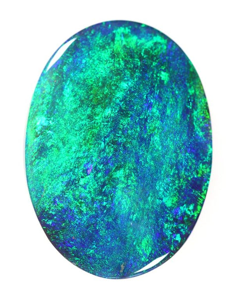 10.26 carat Blue/green solid black Opal!