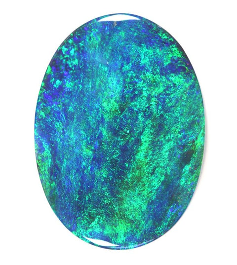 10.26 carat Blue/green solid black Opal!