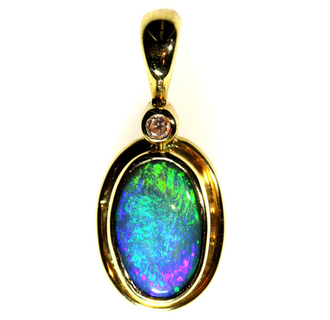 Black Opal Pendant