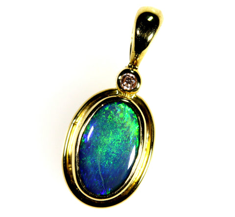 Black Opal Pendant 126