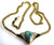 Gem Red Multi-Coloured Solid Black Opal 18ct Gold Pendant 101 freeshipping - Global Opals