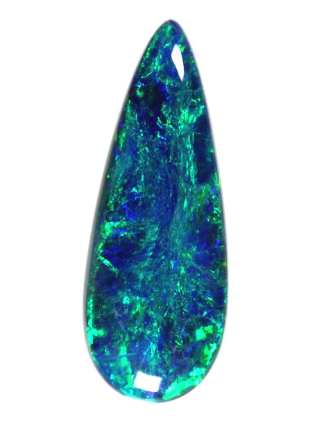 Dark blue 4.5 mm thick, 2.77 carat Opal Gem!