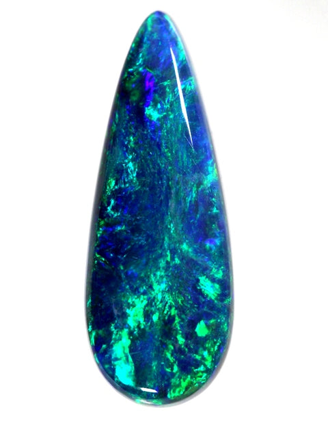 Dark blue 4.5 mm thick, 2.77 carat Opal Gem!