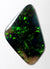 Unique 1.32ct Free Form Solid Black Opal with Green Pattern 