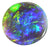 (2135) 1.33cts Round Bright Solid Black Opal! $380 freeshipping - Global Opals