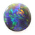 (2135) 1.33cts Round Bright Solid Black Opal! $380 freeshipping - Global Opals