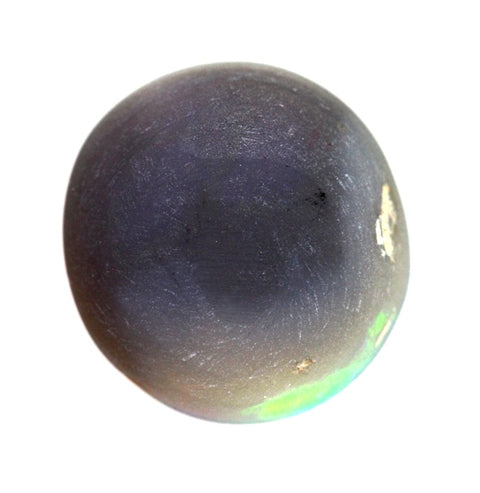 (2135) 1.33cts Round Bright Solid Black Opal! $380 freeshipping - Global Opals